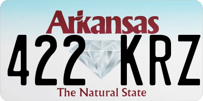 AR license plate 422KRZ