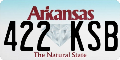 AR license plate 422KSB
