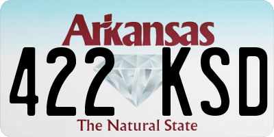 AR license plate 422KSD