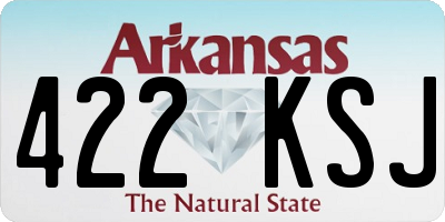 AR license plate 422KSJ