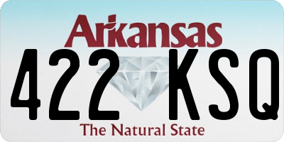 AR license plate 422KSQ