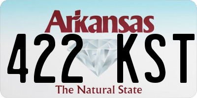 AR license plate 422KST