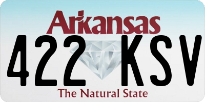 AR license plate 422KSV