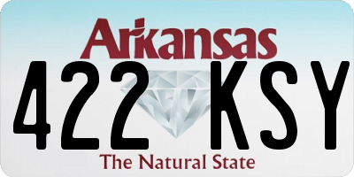 AR license plate 422KSY