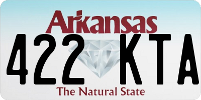 AR license plate 422KTA