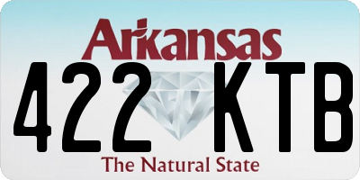 AR license plate 422KTB