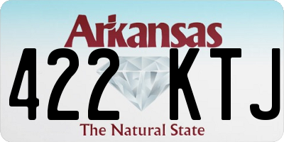 AR license plate 422KTJ