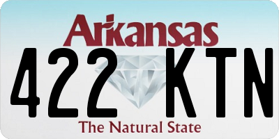 AR license plate 422KTN