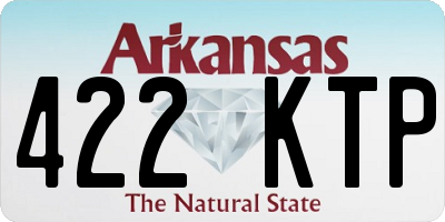 AR license plate 422KTP