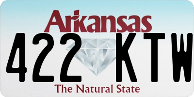 AR license plate 422KTW