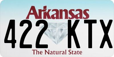 AR license plate 422KTX