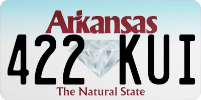 AR license plate 422KUI