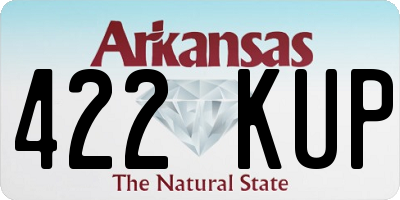 AR license plate 422KUP