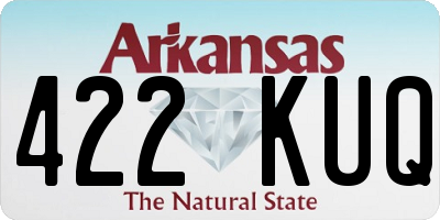 AR license plate 422KUQ
