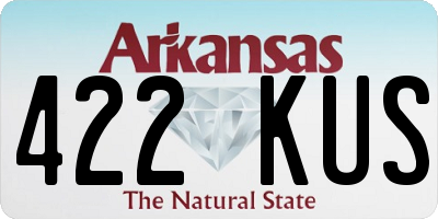 AR license plate 422KUS