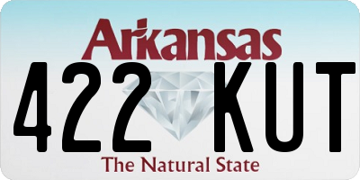 AR license plate 422KUT