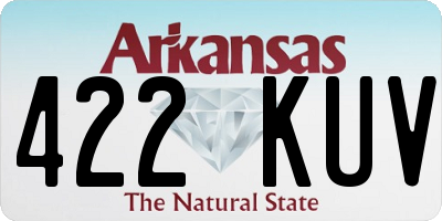 AR license plate 422KUV