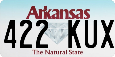 AR license plate 422KUX
