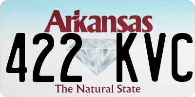 AR license plate 422KVC