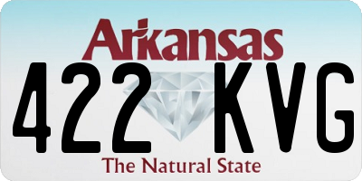 AR license plate 422KVG