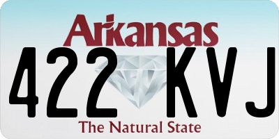 AR license plate 422KVJ