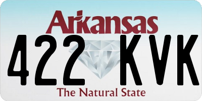 AR license plate 422KVK