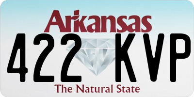 AR license plate 422KVP