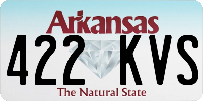 AR license plate 422KVS