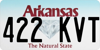 AR license plate 422KVT