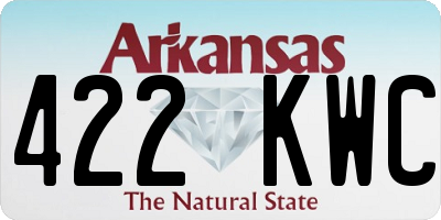 AR license plate 422KWC