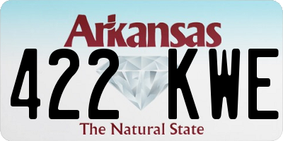 AR license plate 422KWE