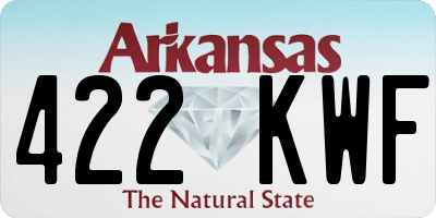 AR license plate 422KWF