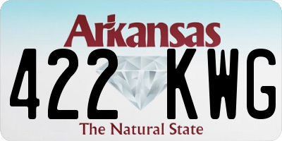 AR license plate 422KWG