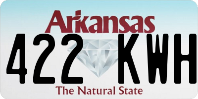 AR license plate 422KWH