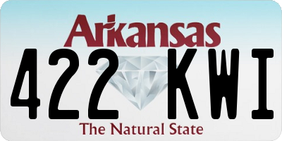 AR license plate 422KWI