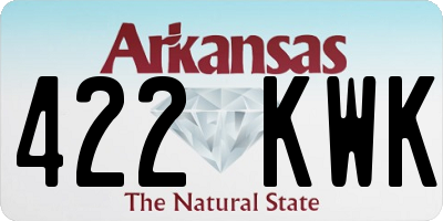 AR license plate 422KWK