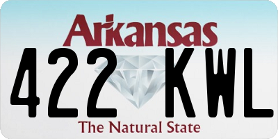 AR license plate 422KWL