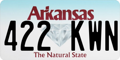 AR license plate 422KWN