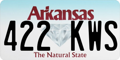 AR license plate 422KWS