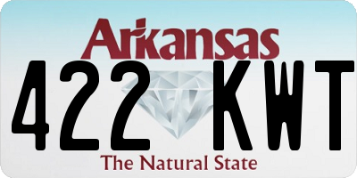 AR license plate 422KWT