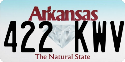 AR license plate 422KWV