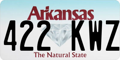 AR license plate 422KWZ