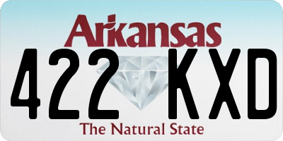 AR license plate 422KXD