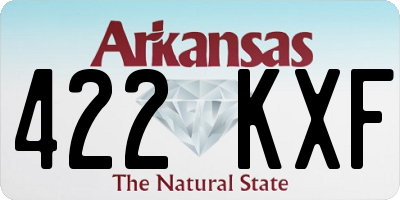 AR license plate 422KXF