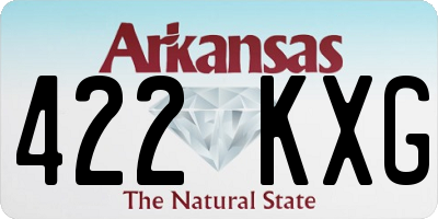 AR license plate 422KXG