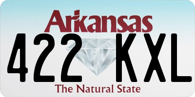 AR license plate 422KXL
