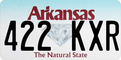 AR license plate 422KXR