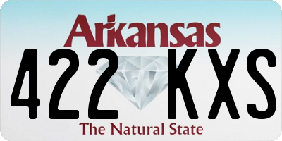 AR license plate 422KXS
