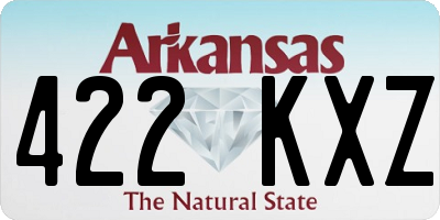 AR license plate 422KXZ