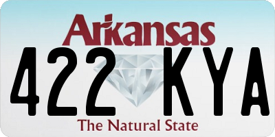 AR license plate 422KYA